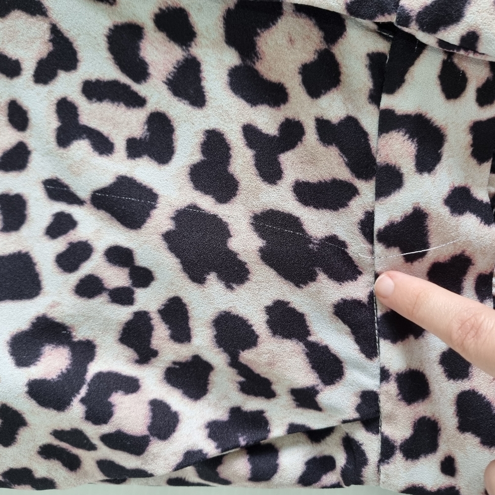 Decjuba Multicolour Leopard Print Wide Leg Pants Size M - Picture 6 of 7